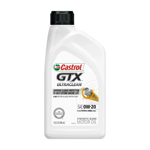 0w-20 Castrol GTX Ultraclean Motor Oil 1L