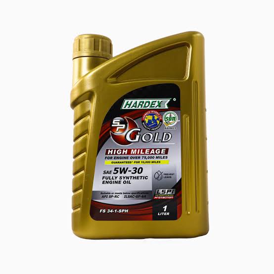 Hardex Gold 5W-30 High Mileage Motor Oil - 1 Ltr