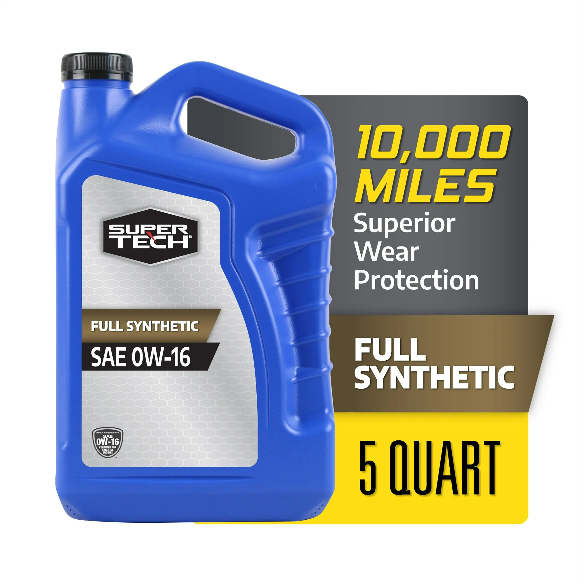 Super Tech 0W-16 Full Synthetic Motor Oil - 5 Liters