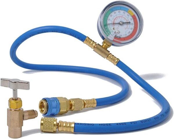 Refrigerant R134A Hose with Pressure Gauge