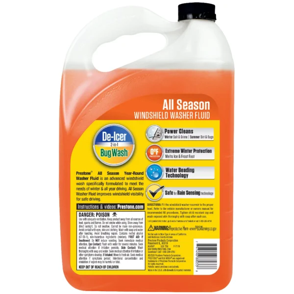 Prestone All Season Windshield Washer Fluid - Image 2