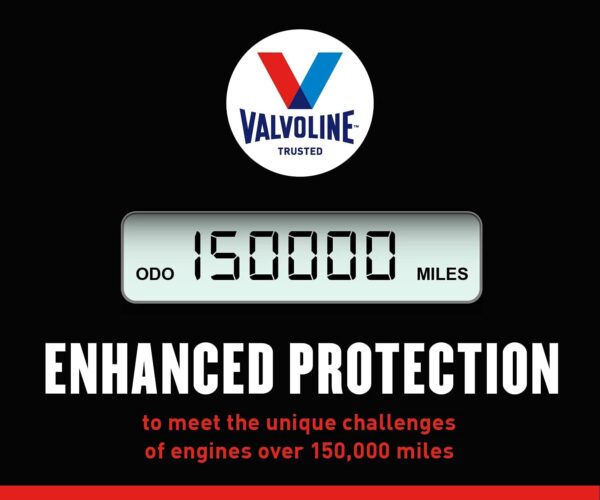 5W-20 Valvoline 150K High Mileage Moto Oil 1L - Image 2