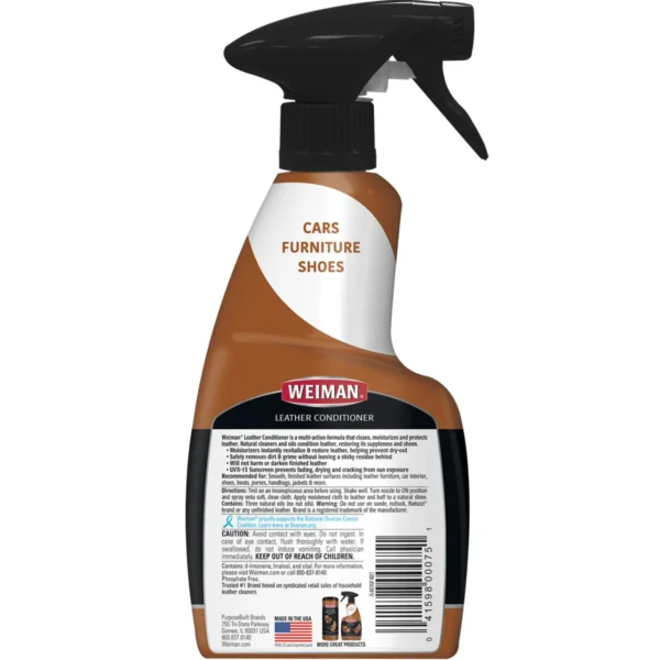 Weiman Leather Cleaner & Conditioner Spray - Image 2