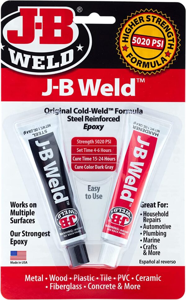 J-B Weld 8265S Original Cold-Weld Steel Reinforced Epoxy - 2 oz.