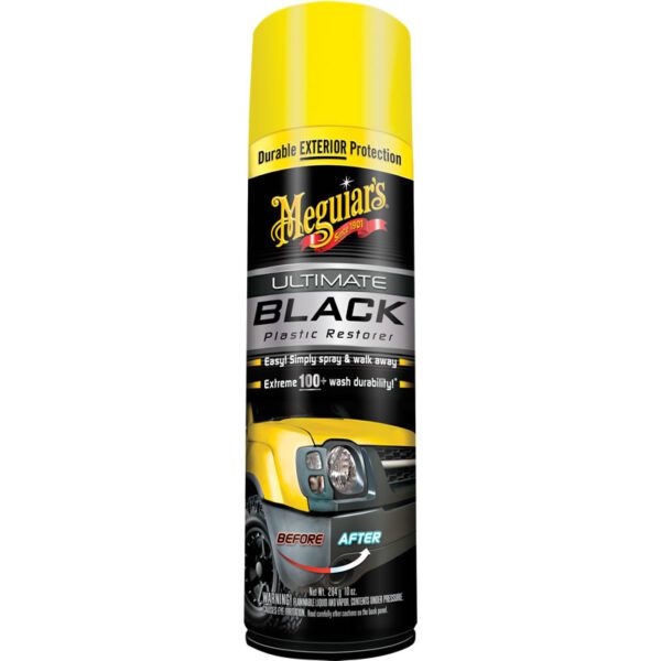 Black Plastic Restorer Spray by Meguair's