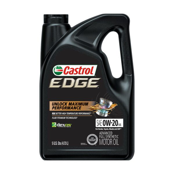 0w-20 Castrol Edge Titanium Technology Motor Oil 5L