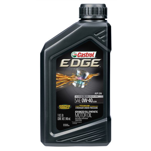 0w-40 Castrol Edge Titanium Technology Motor Oil 1L