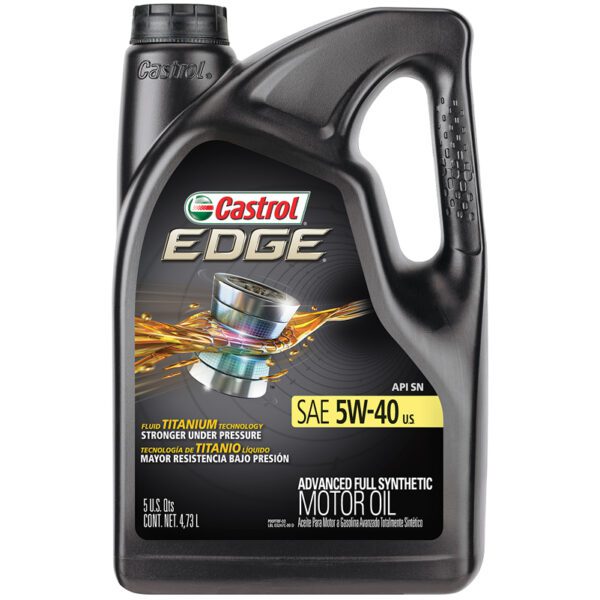 5w-40 Castrol Edge Titanium Technology Motor Oil 5L