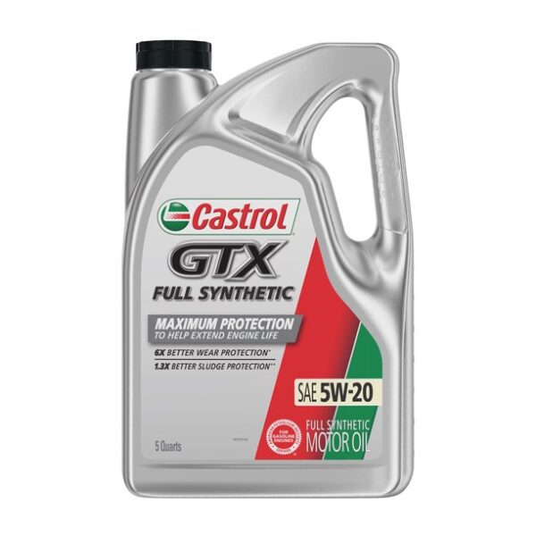 5W-20 Castrol GTX Full Synthetic Motor Oil 5L