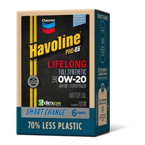 0W-20 Havoline Full Synthetic Motor Oil - 6 Quarts Smart Box