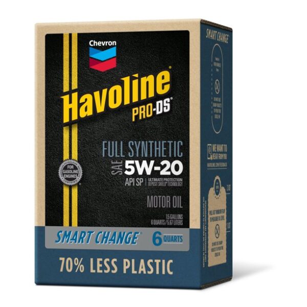 5W-20 Havoline Full Synthetic Motor Oil - 6 Quarts Smart Box