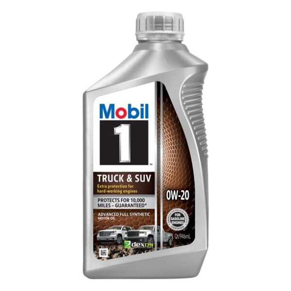 0W-20 Mobil 1 Truck & SUV Advanced Synthetic Motor Oil - 1 Quart