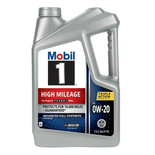 0W-20  Mobil 1 High Mileage Motor Oil 5L - Image 2