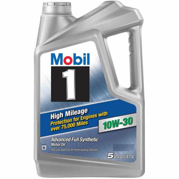 10W-30 Mobil 1 High Mileage Motor Oil 5L