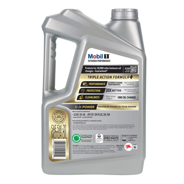 5W-20 Mobil 1 Extended Performance Motor Oil 5L - Image 2