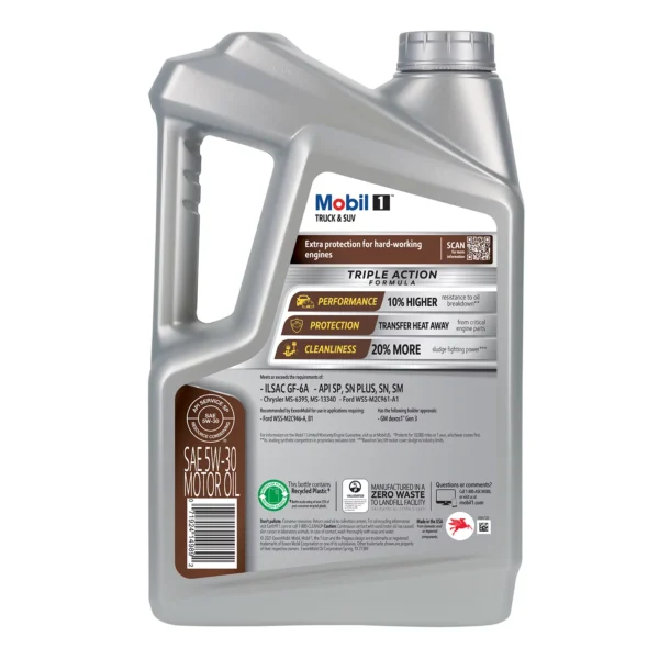 5W-30 Mobil 1 Truck & SUV Advanced Synthetic Motor Oil - Image 3