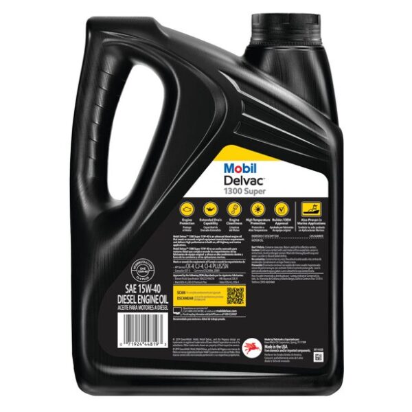 15W-40 Mobil Delvac Diesel Motor Oil - Image 2