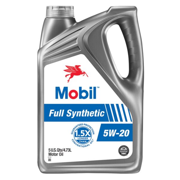 5W-20 Mobil Full Synthetic Motor Oil - 5 Quarts