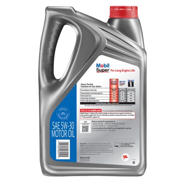 5W-30 Mobil Super 5000 Motor Oil - Image 2