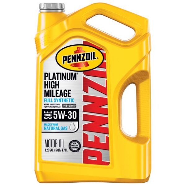 5W-30 Pennzoil Platinum High Mileage Full Synthetic Motor Oil