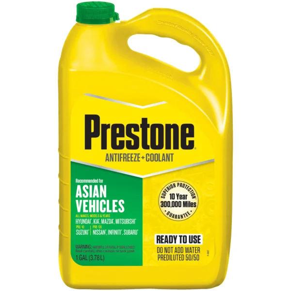 Prestone Asian Vehicles (Green) Prediluted Coolant