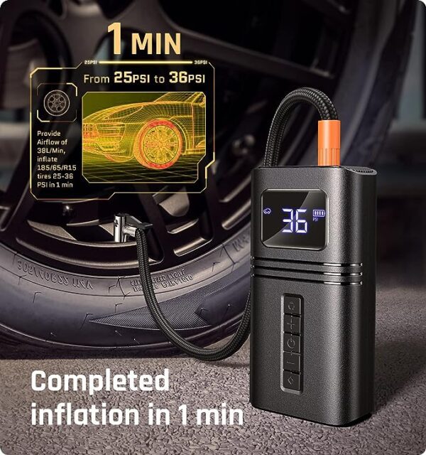 RYSEAB Car Tire Inflator/Portable Air Compressor - Image 2