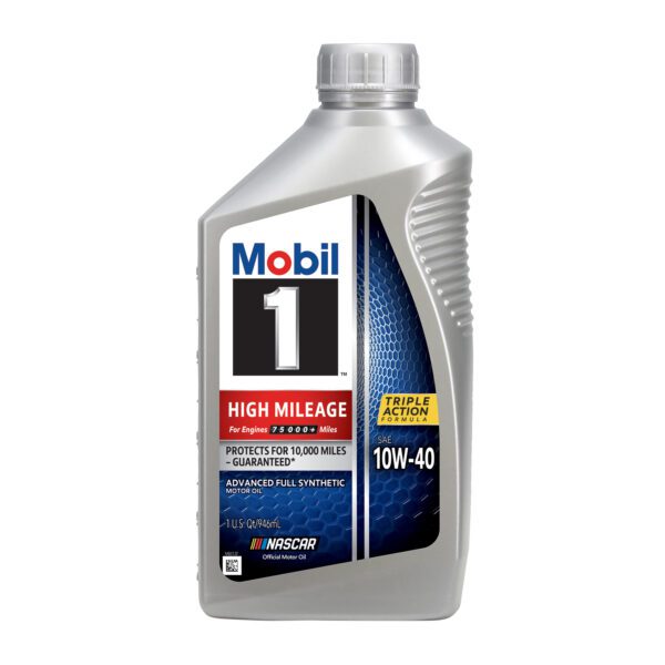 10W-40 Mobil 1 High Mileage Motor Oil 1L - Image 2