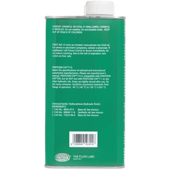 Pentosin CHF 11s Synthetic Hydraulic Fluid - Image 2