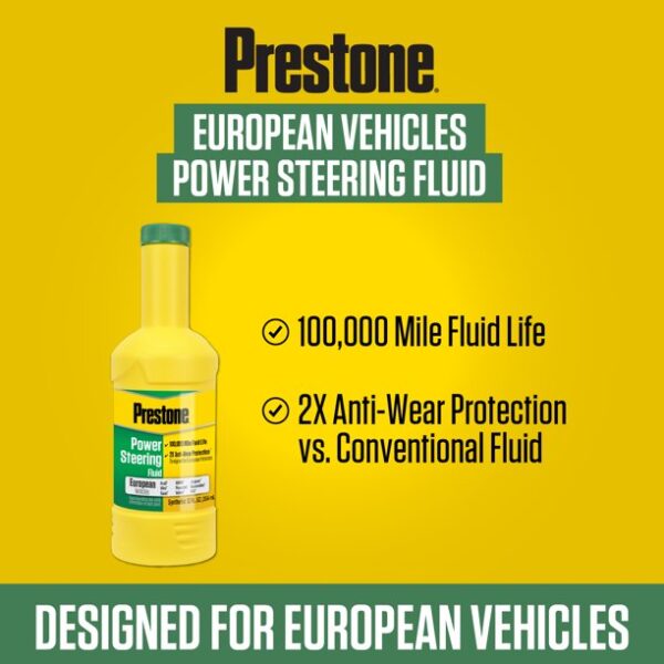 Prestone European Power Steering Fluid -345ml - Image 2